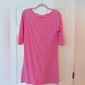 Lilly Pulitzer Cassie Dress pink & white polka dots SIZE: small
